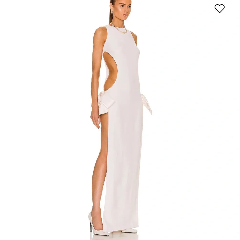 Monot Elegant White Backless Dress w/ TAGS - Picture 3 of 10